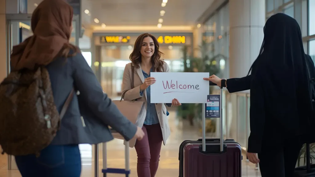 A teacher preparing documents and participating in the recruitment process for an international school role.